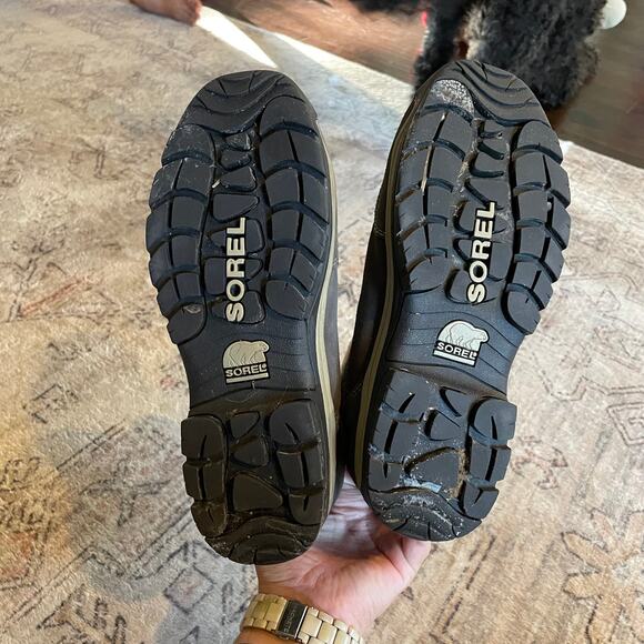 Sorel Water Fall Waterproof Gray Suede Boots WOMEN'S SZ 9 Winter Boots EUC - Picture 8 of 9